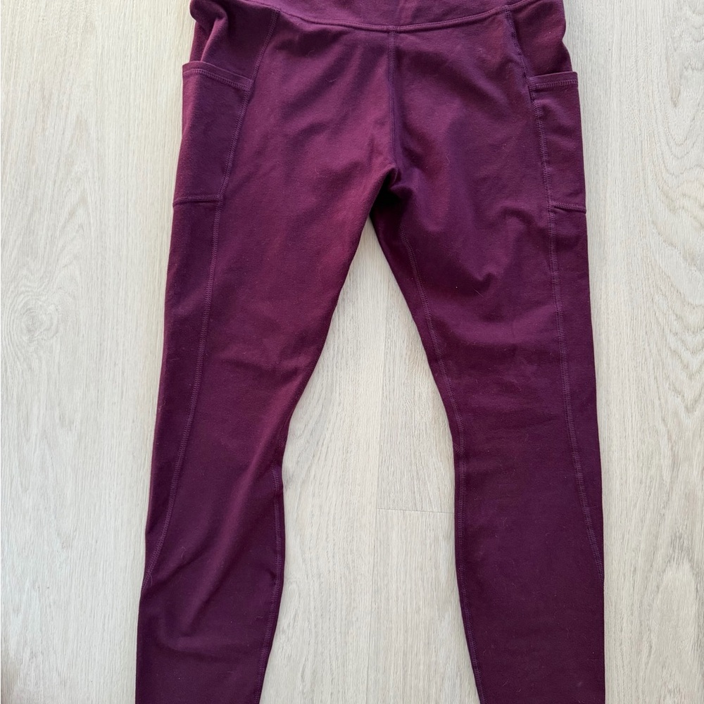 Pact women’s purple leggings size L